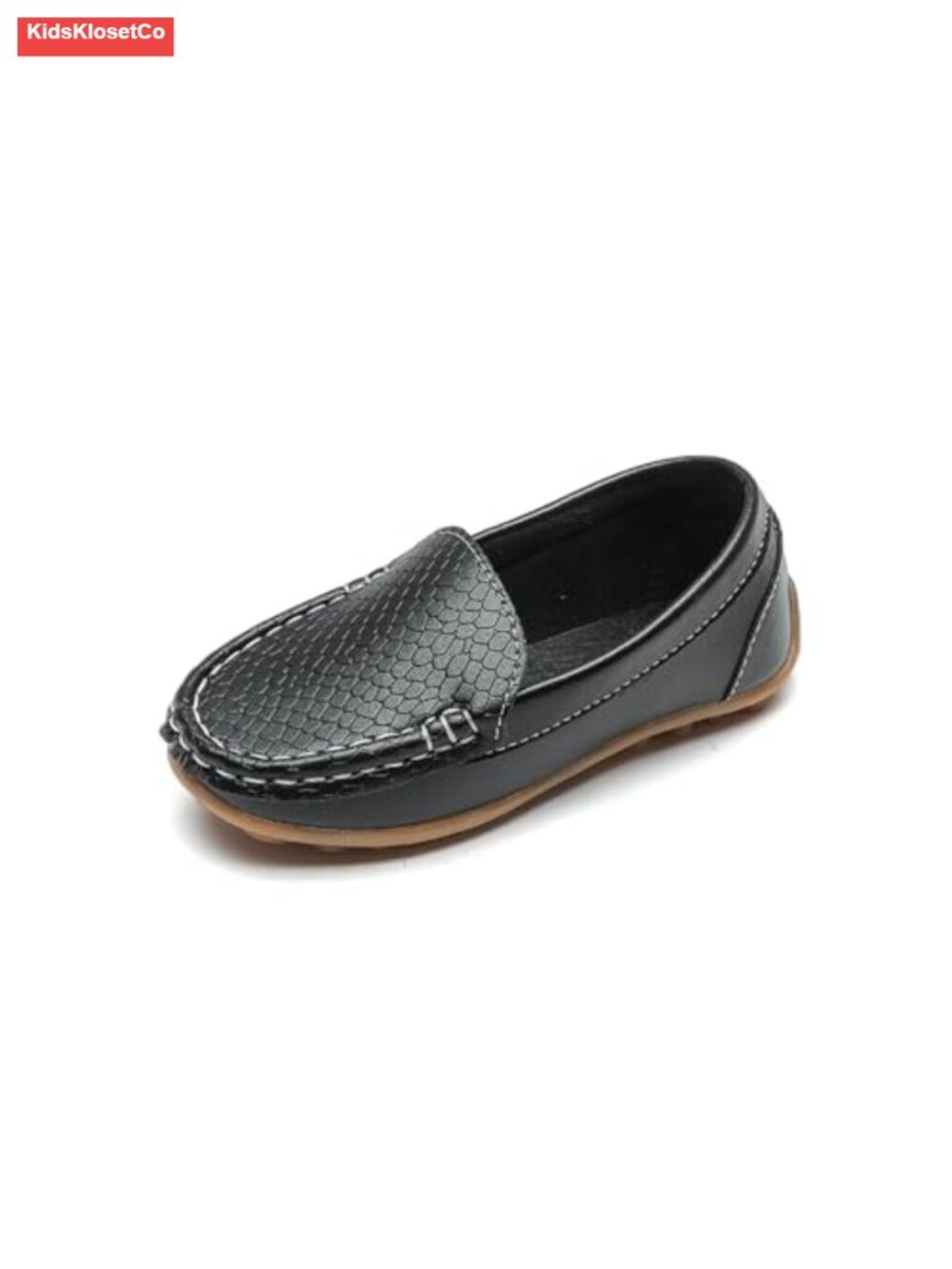 Kids Slip-On Loafers Dress Shoes PU Water Resistant Rubber Sole School